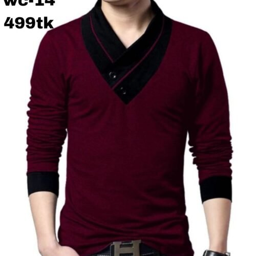 Stylish full sleeve v-neek t-shirt for all season  wc-14