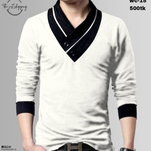 Stylish full sleeve v-neek t-shirt for all season  wc-15