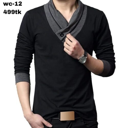 Stylish full sleeve v-neek t-shirt for all season  wc-12