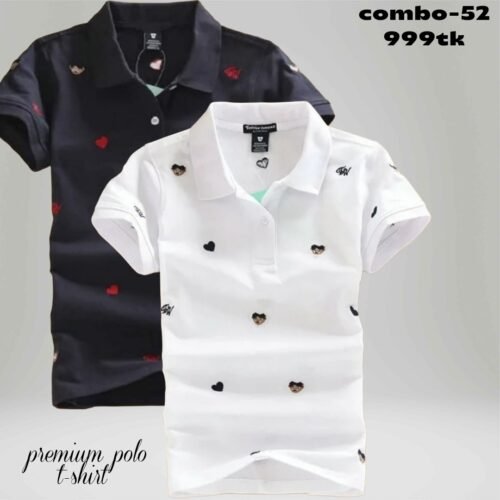 2 pice polo t-shirt combo for men's com-52
