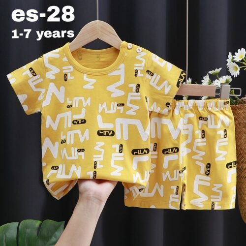 Exclusive 100% cotton t-shirt and pant set for baby es-28