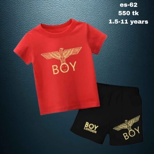 Exclusive 100% cotton t-shirt and pant set for baby es-62