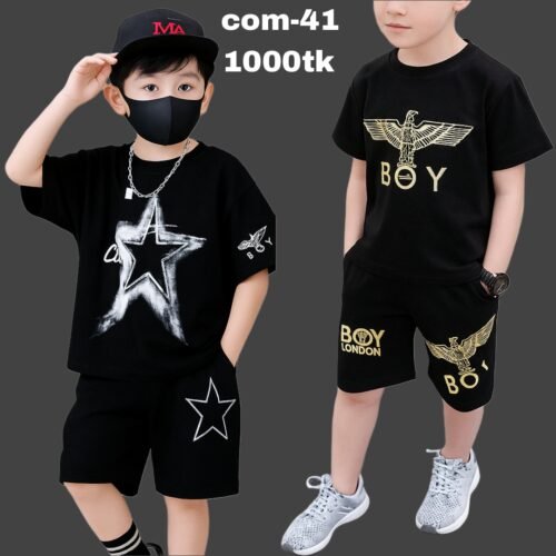 2 set Exclusive 100% cotton t-shirt and pant combo for baby. Com-41