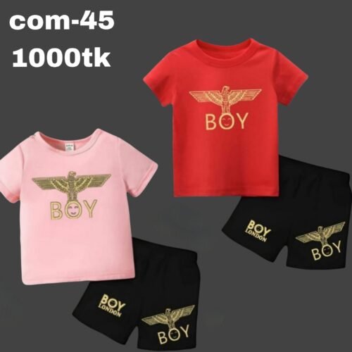 2 set Exclusive 100% cotton t-shirt and pant combo for baby. Com-45