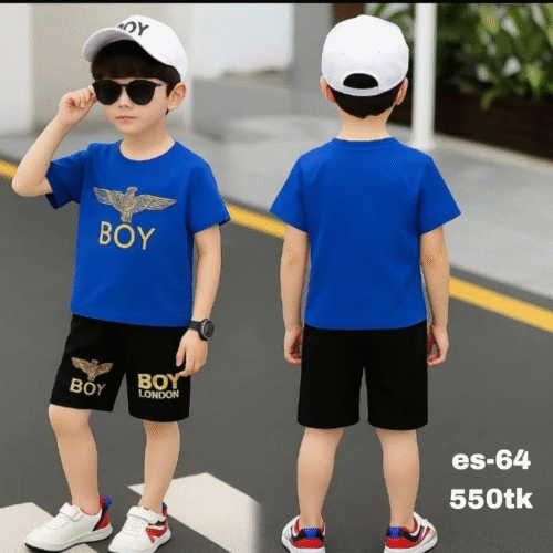 Exclusive 100% cotton t-shirt and pant set for baby es-64